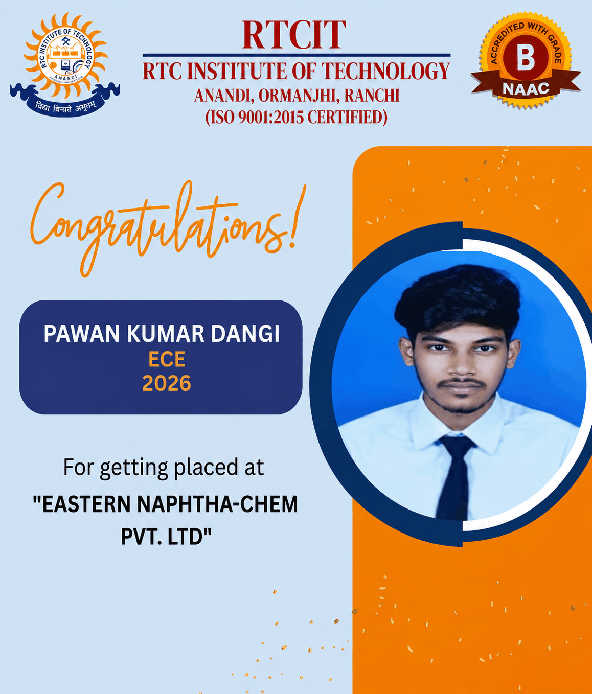B.Tech Placed Student 15