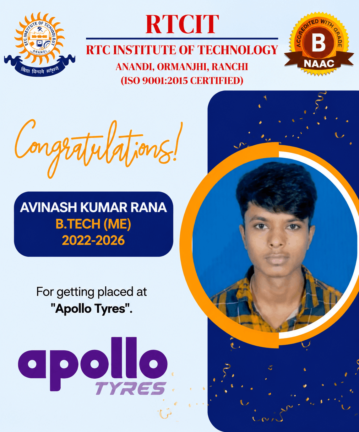 B.Tech Placed Student 23