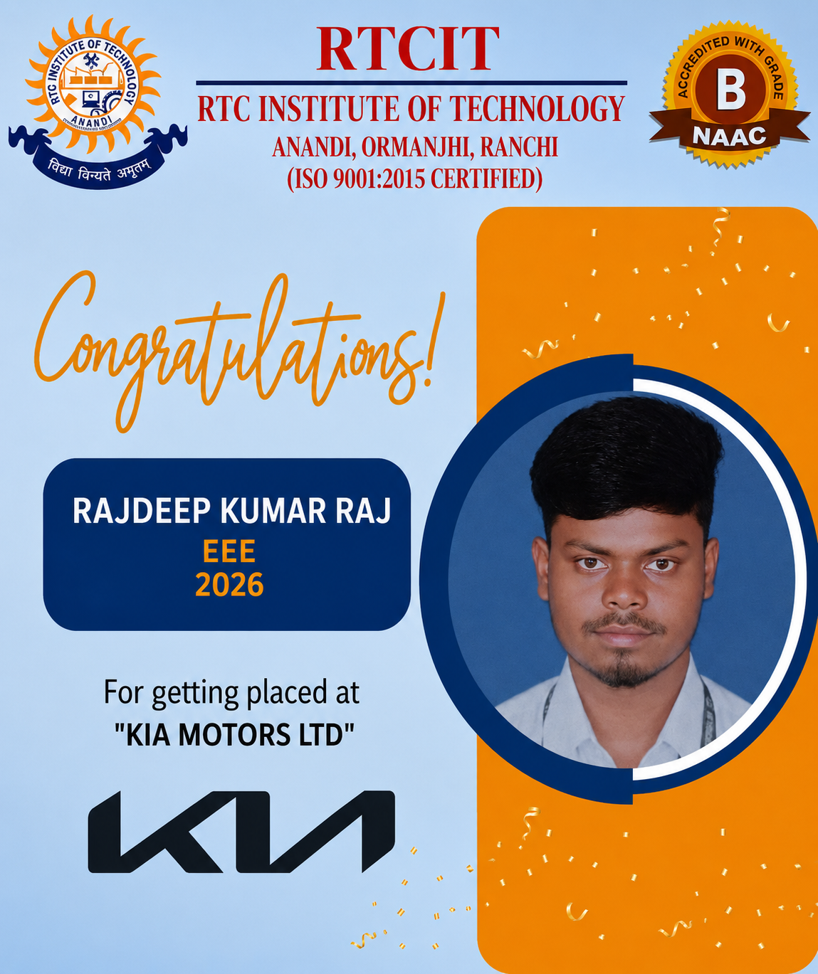 B.Tech Placed Student 12
