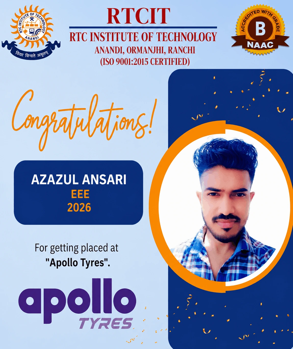 B.Tech Placed Student 10