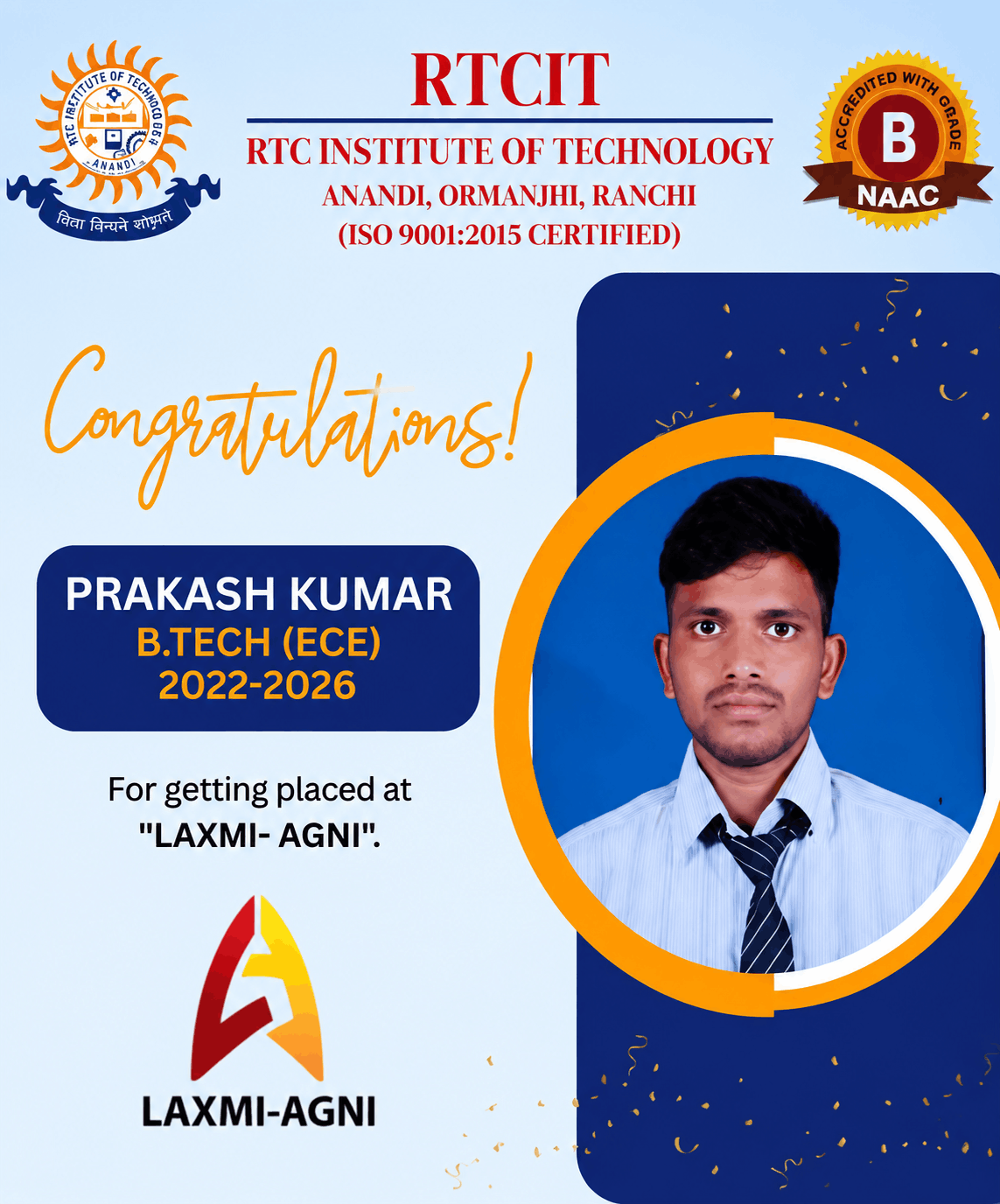 B.Tech Placed Student 21