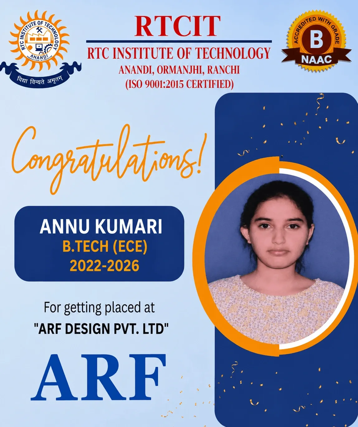 B.Tech Placed Student 7