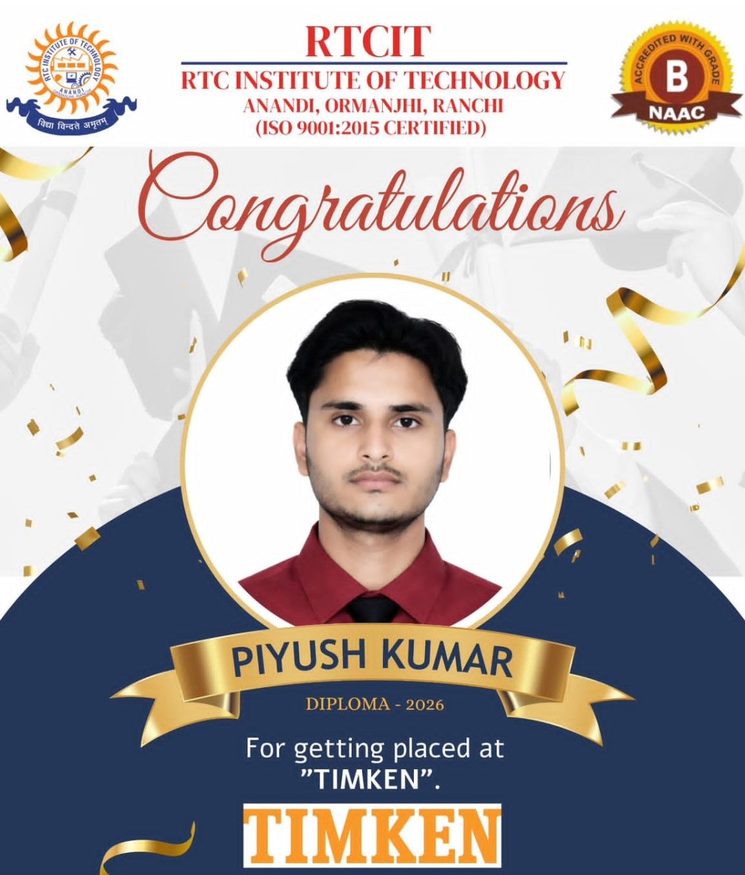 Diploma Placed Student
