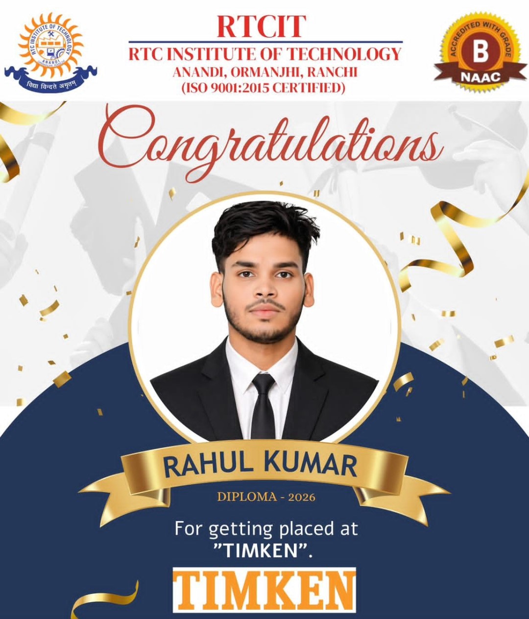 Diploma Placed Student