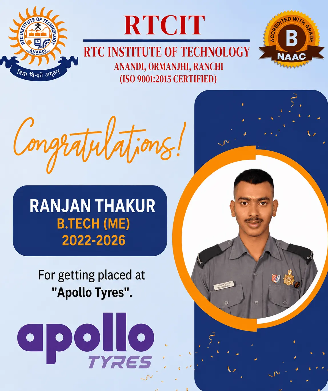B.Tech Placed Student 6