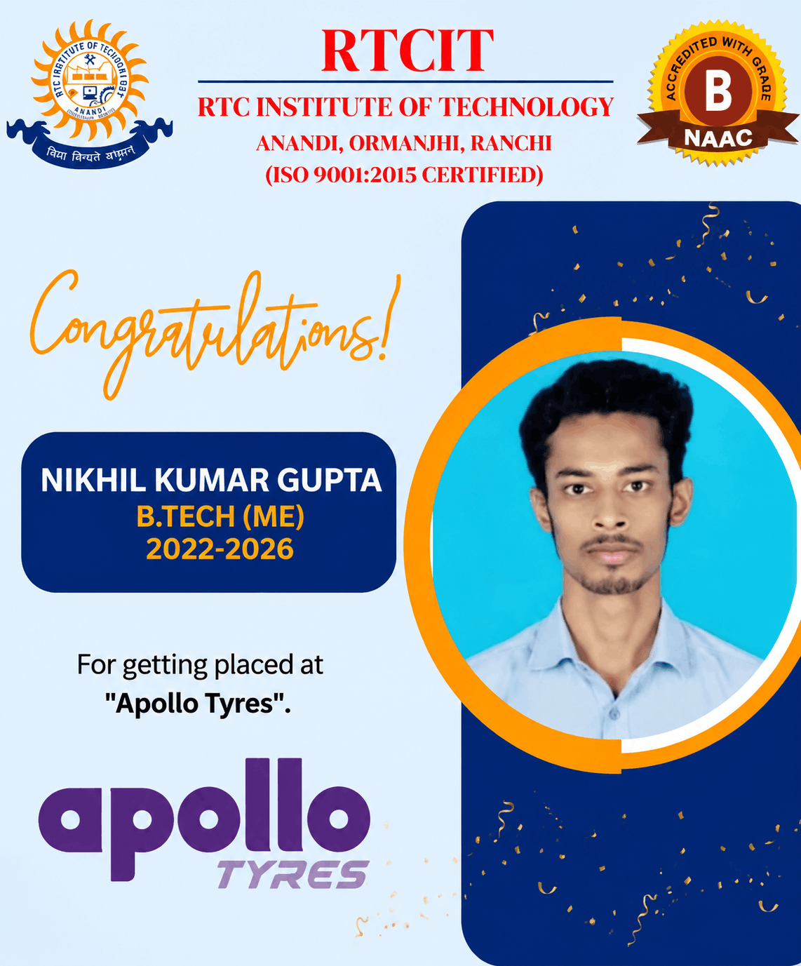 B.Tech Placed Student 24