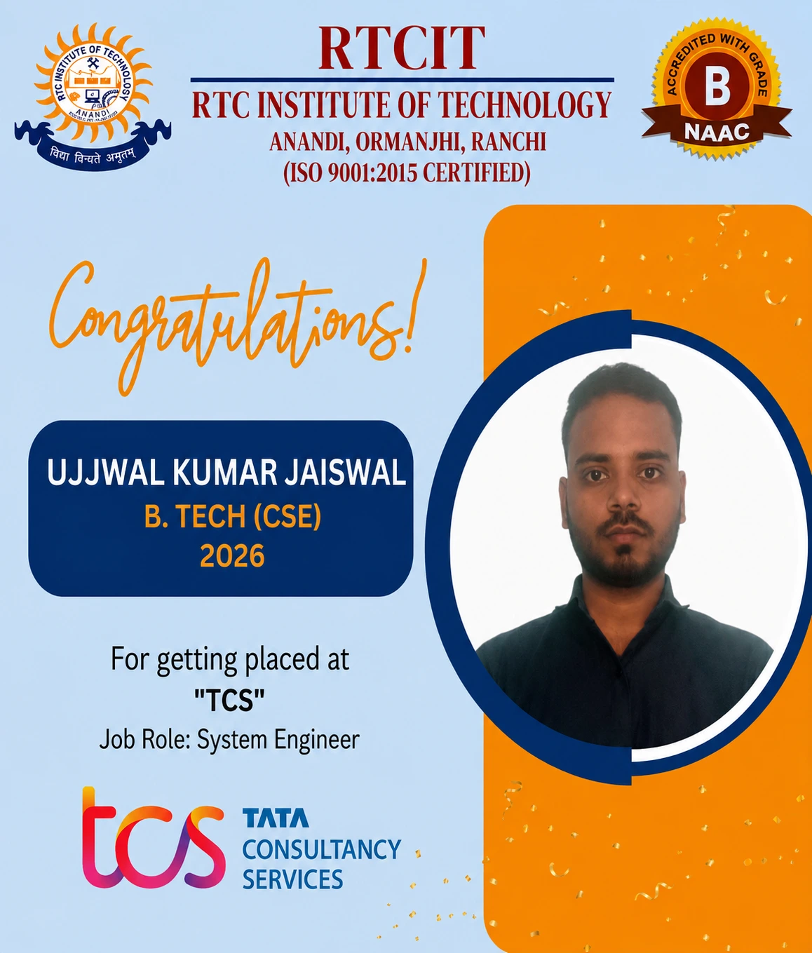 B.Tech Placed Student 20
