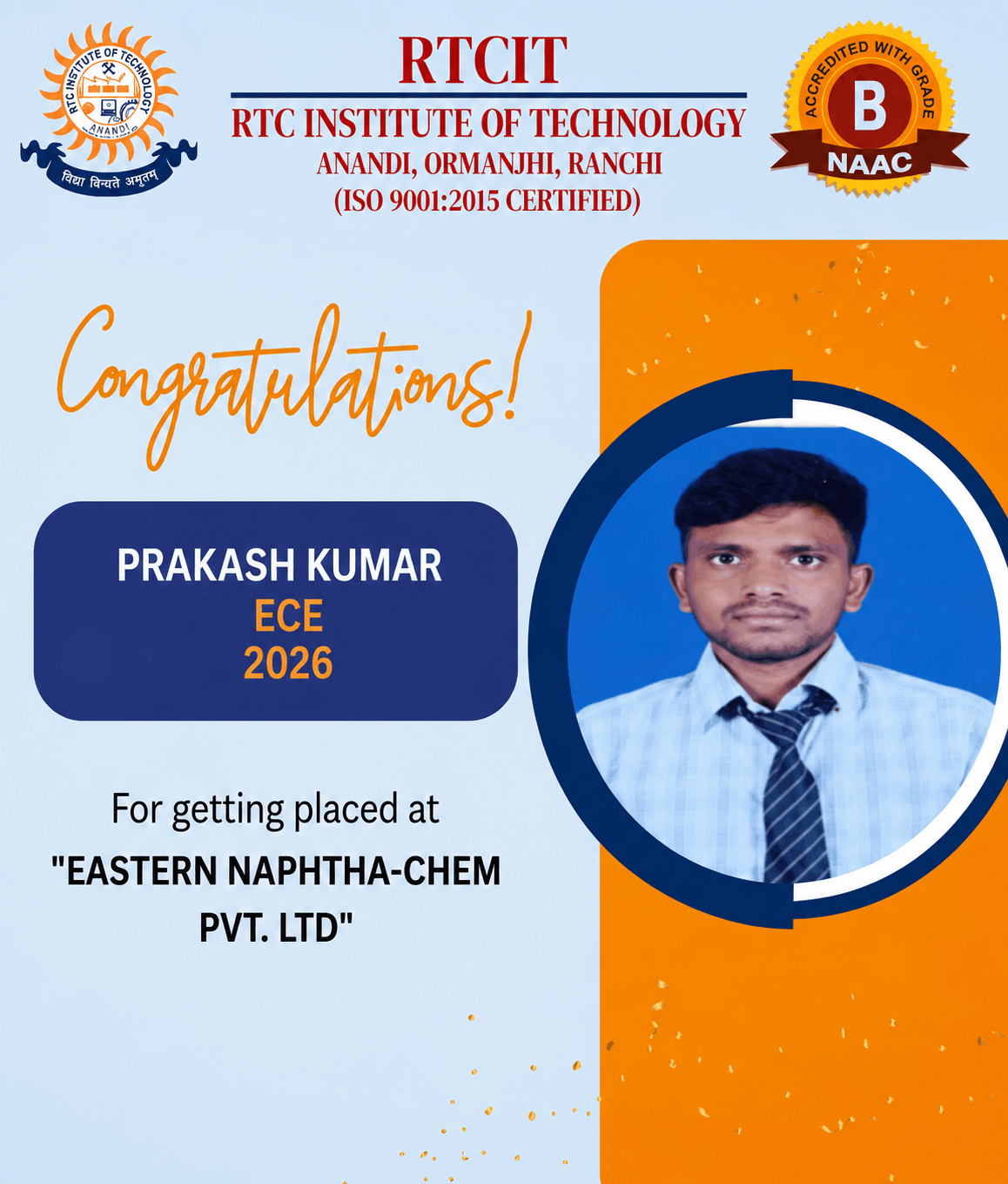 B.Tech Placed Student 14