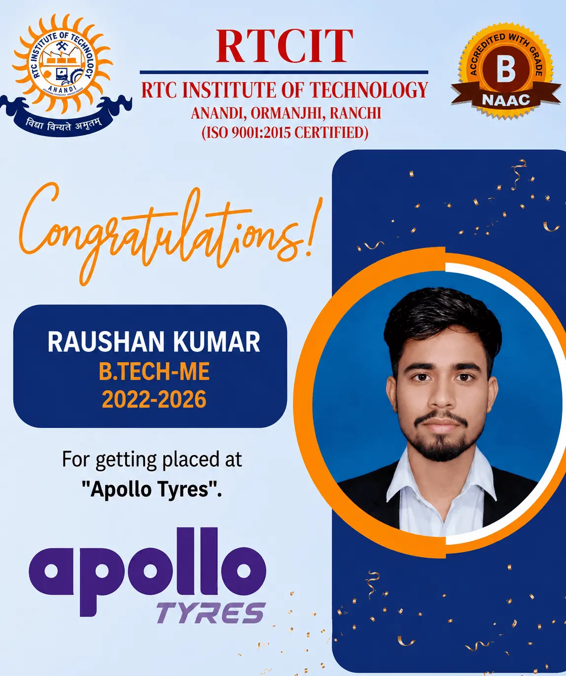 B.Tech Placed Student 5