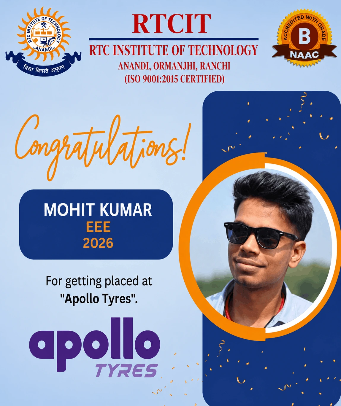 B.Tech Placed Student 8