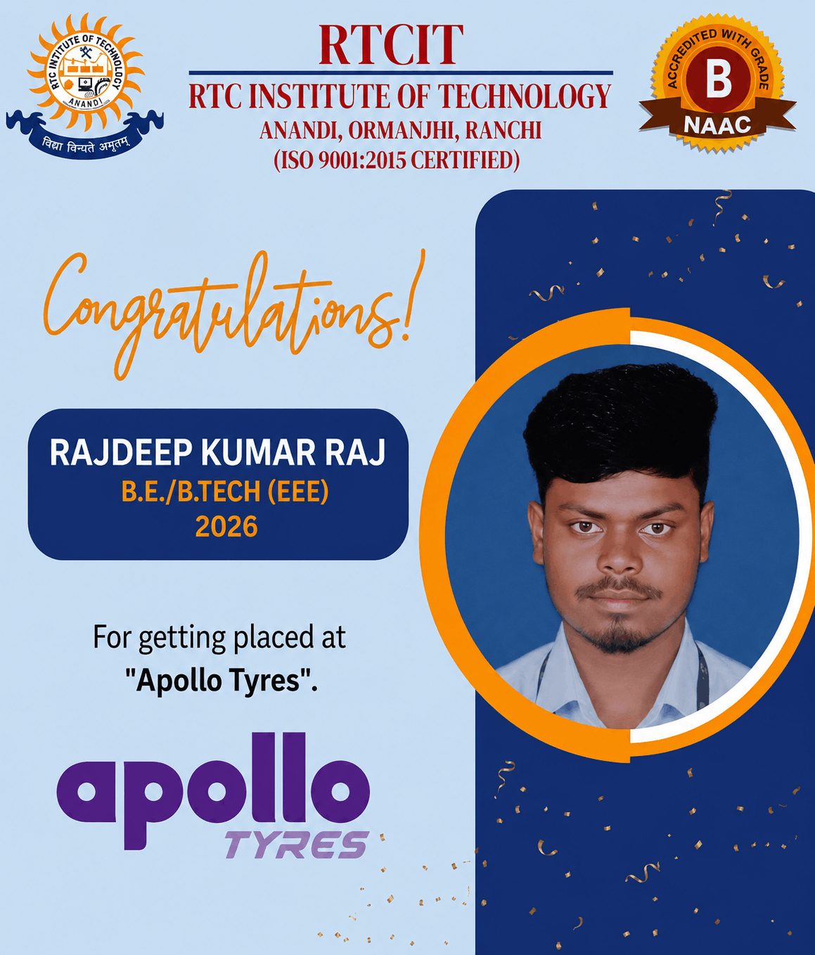 B.Tech Placed Student 17